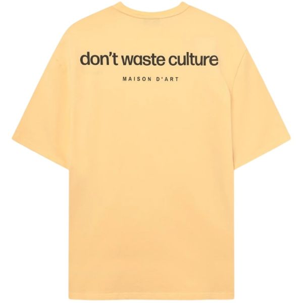 Don't Waste Culture Cleo T-shirt Geel