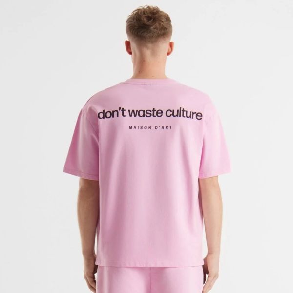 Don't Waste Culture Cleo T-shirt Roze