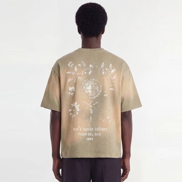 Don’t Waste Culture Olivinne T-shirt Donker Groen