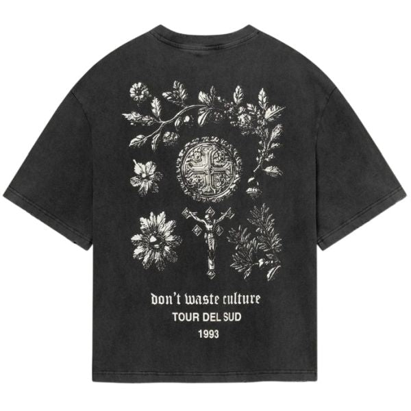 Don’t Waste Culture Olivinne T-shirt Zwart