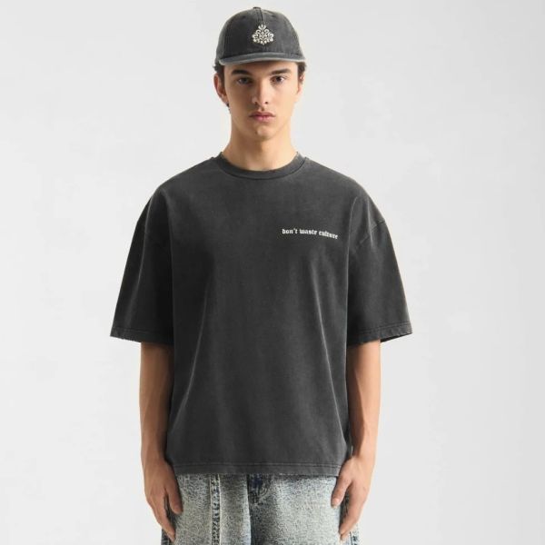Don’t Waste Culture Olivinne T-shirt Zwart