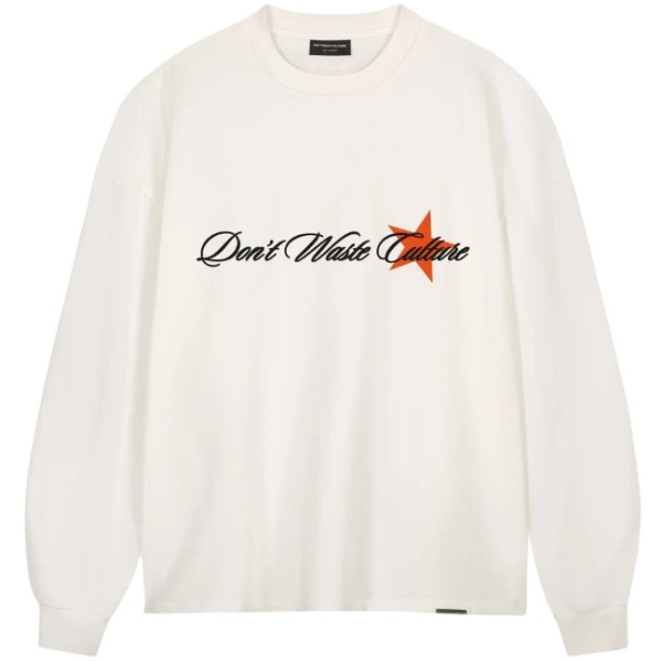 Don't Waste Culture Unisa Longsleeve T-shirt Off White