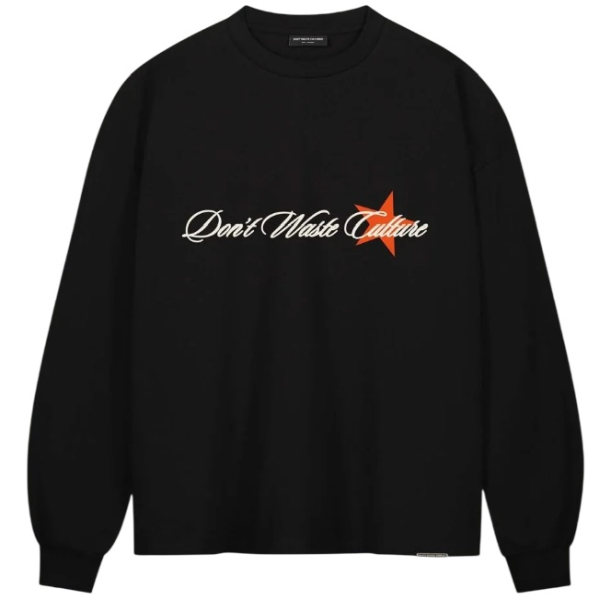 Don't Waste Culture Unisa Longsleeve T-shirt Zwart