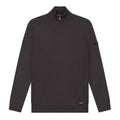 Malelions Knitted Quarter Zip Sweater Bruin
