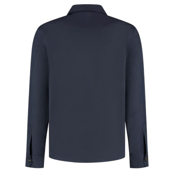 Duquezzi Wool Blend Overshirt Navy