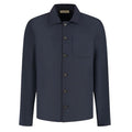 Duquezzi Wool Blend Overshirt Navy