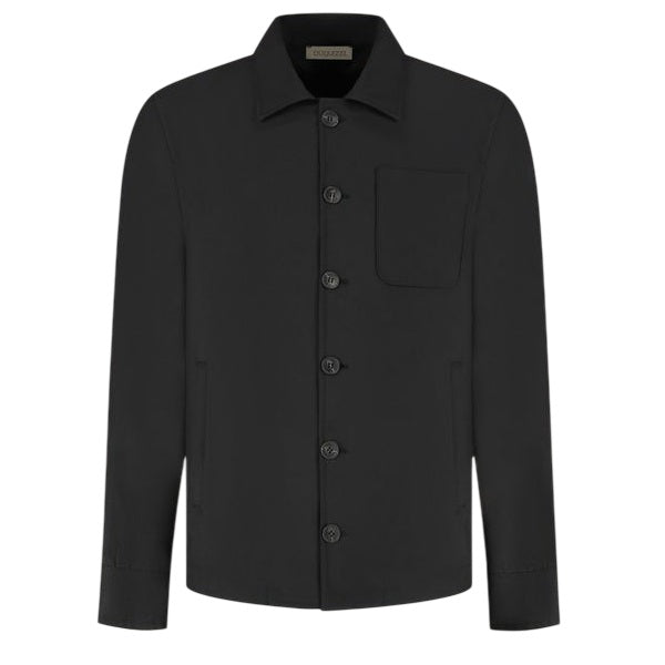 Duquezzi Wool Blend Overshirt Zwart