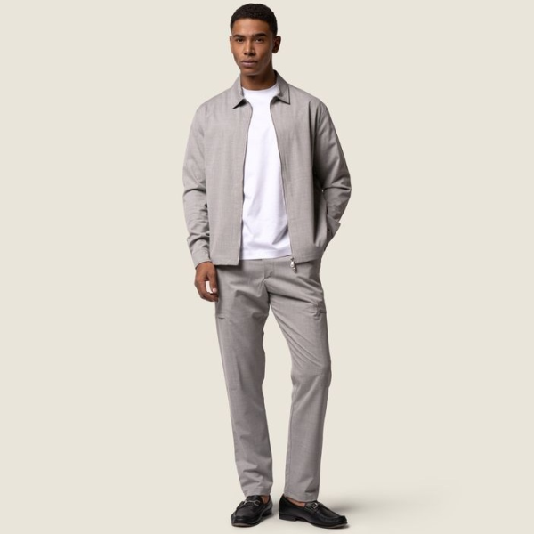 Duquezzi Wool Stretch Jack Beige