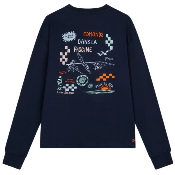 Edmonds La Piscine Longsleeve T-shirt Navy