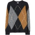 Filippa K Alpaca Check Sweater Grijs