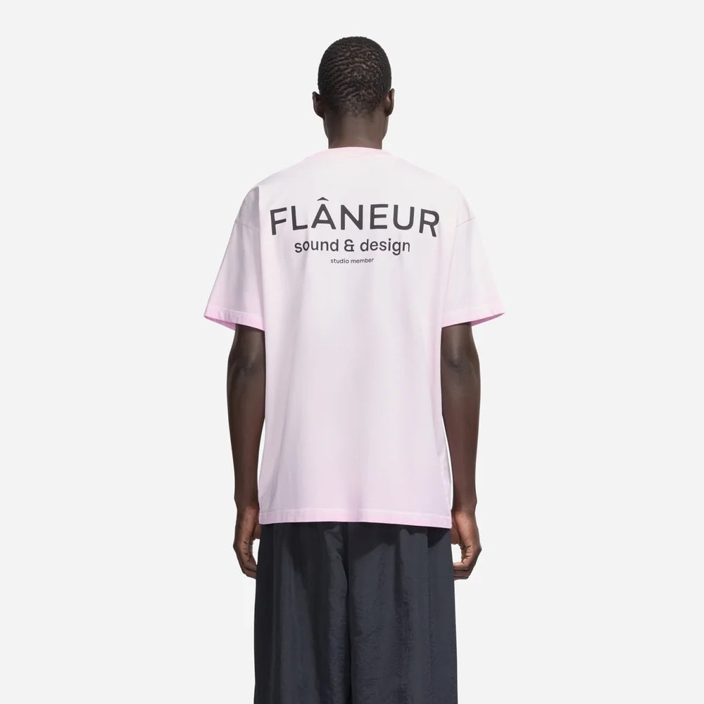 Flâneur Sound & Design Studio Member T-shirt Roze