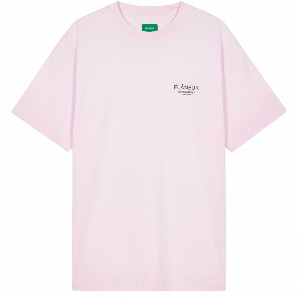 Flâneur Sound & Design Studio Member T-shirt Roze