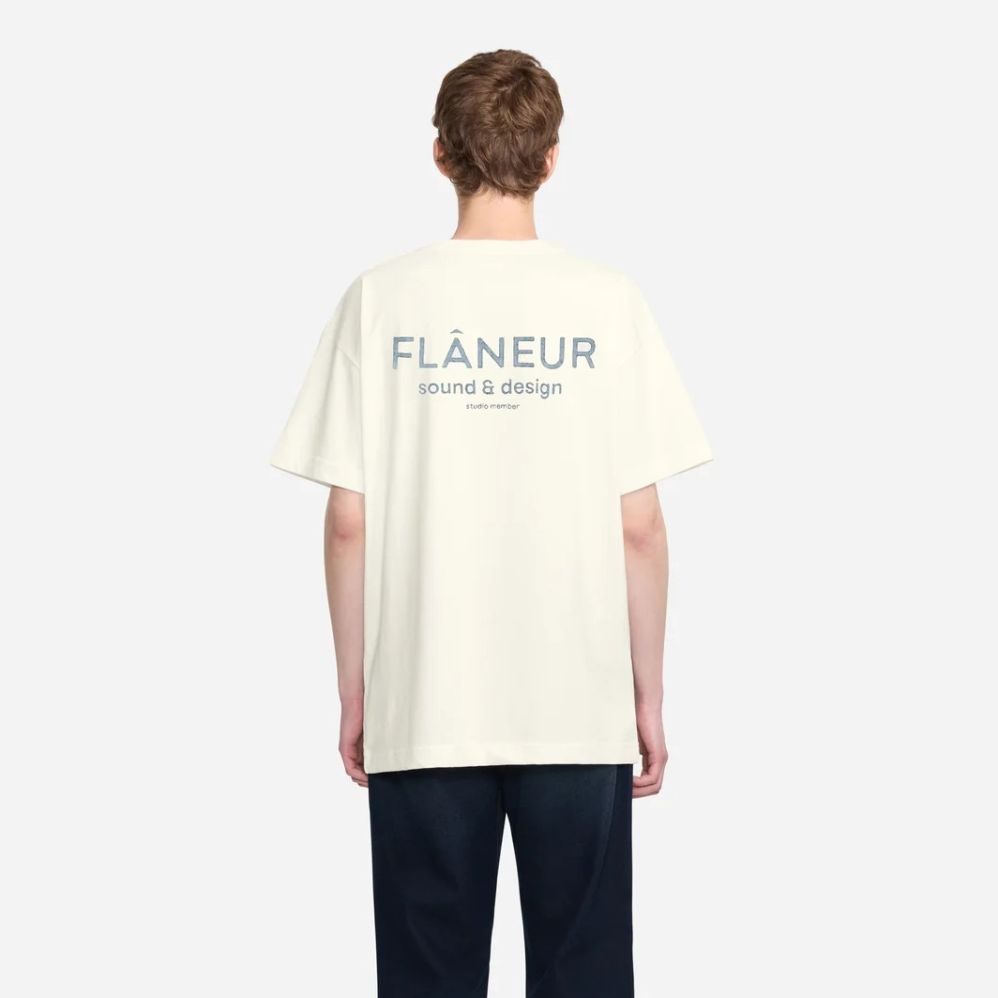 Flâneur Sound & Design Studio Member T-shirt Wit