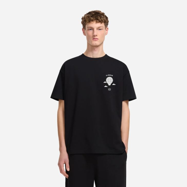 Flâneur Balloon T-shirt Zwart
