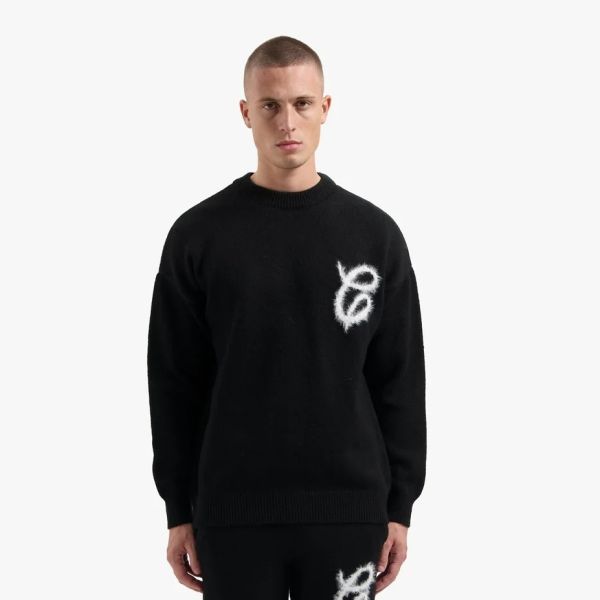 Fluffy Essence Knit Sweater Zwart