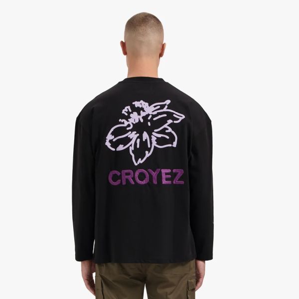 Gardener Longsleeve T-shirt Zwart Paars