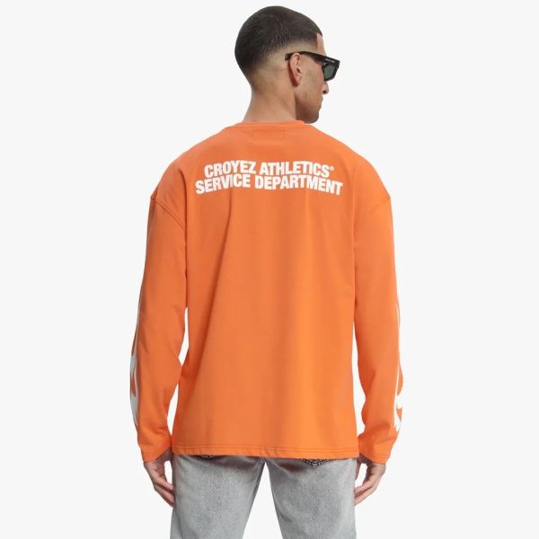 Croyez Service Dept Longsleeve T-shirt Oranje