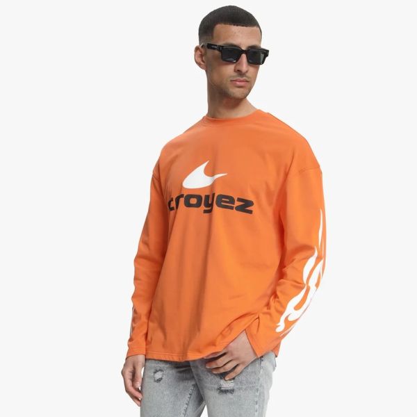 Croyez Service Dept Longsleeve T-shirt Oranje