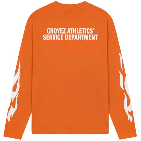 Croyez Service Dept Longsleeve T-shirt Oranje