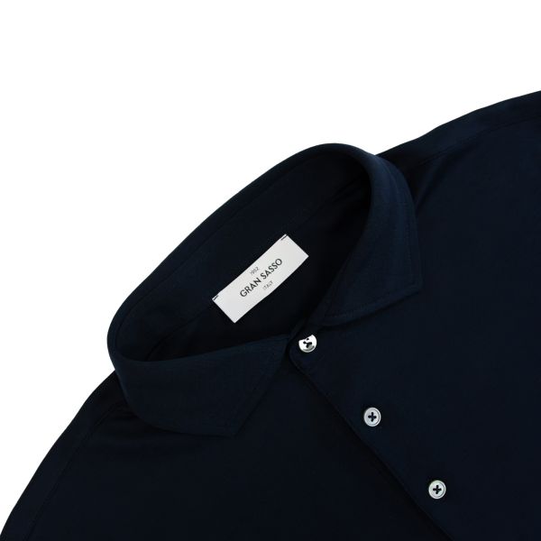 Gran Sasso Longsleeve Polo Navy