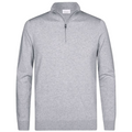 Profuomo Luxury Half Zip Sweater Grijs