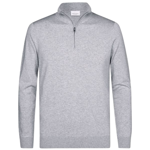 Profuomo Luxury Half Zip Sweater Grijs