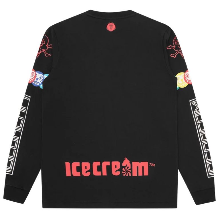 Icecream Pit Crew Longsleeve T-shirt Zwart