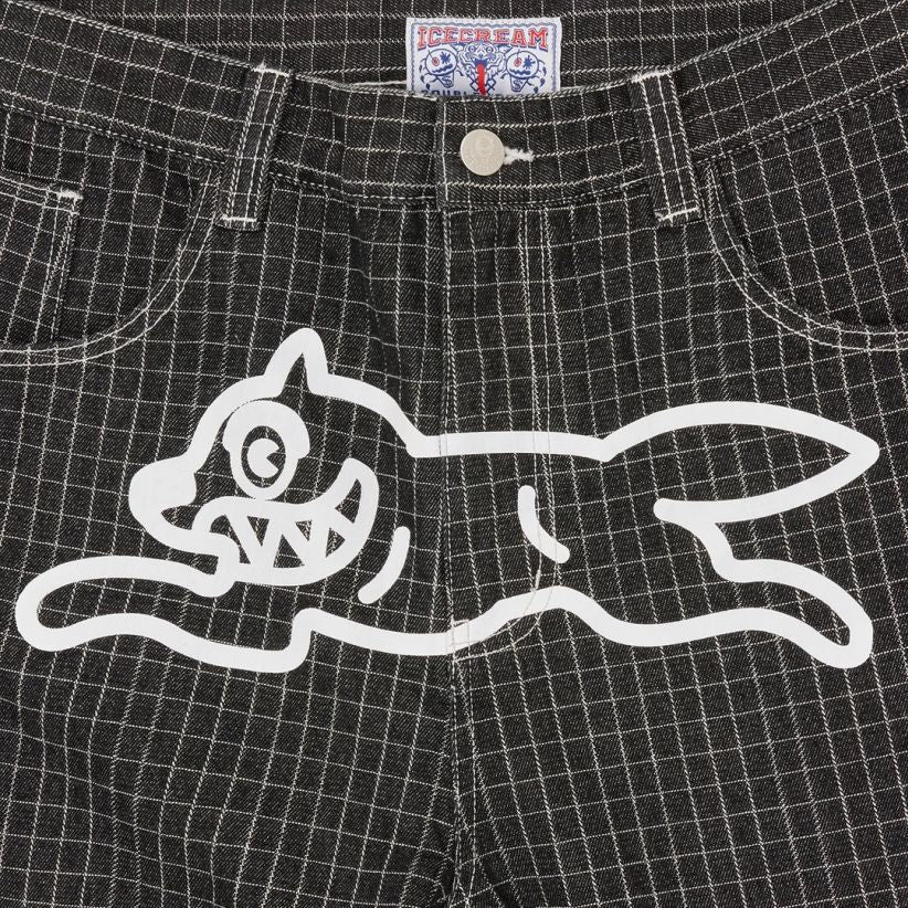 Icecream Ripstop Running Dog Double Scoop Jeans Zwart