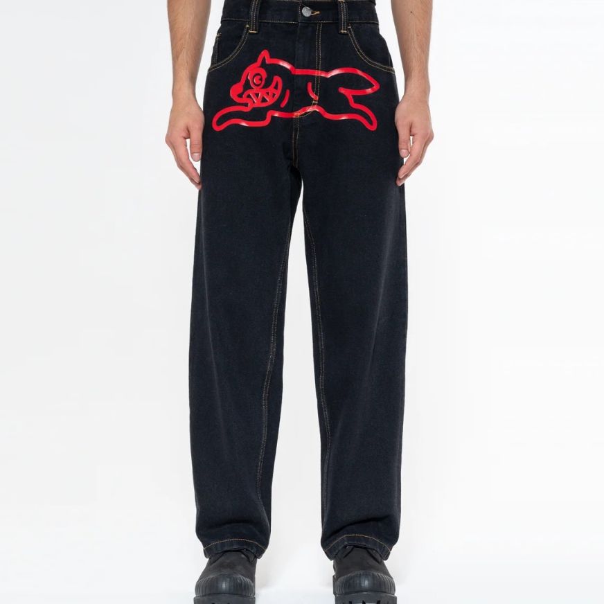 Icecream Running Dog Double Scoop Jeans Zwart