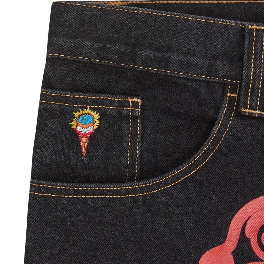 Icecream Running Dog Double Scoop Jeans Zwart