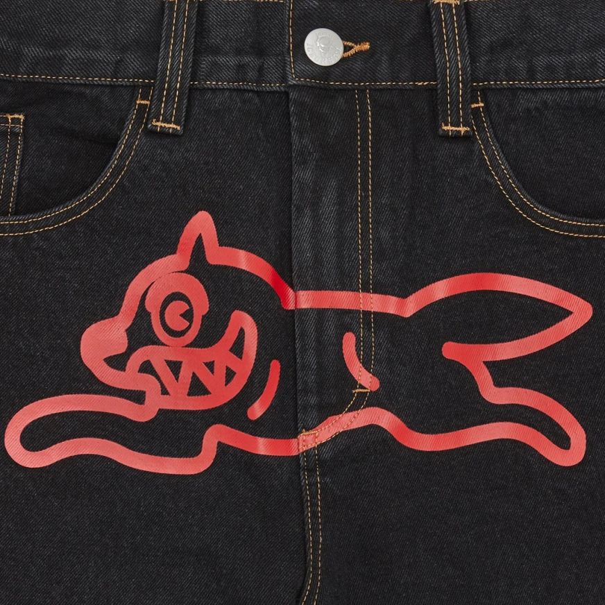 Icecream Running Dog Double Scoop Jeans Zwart