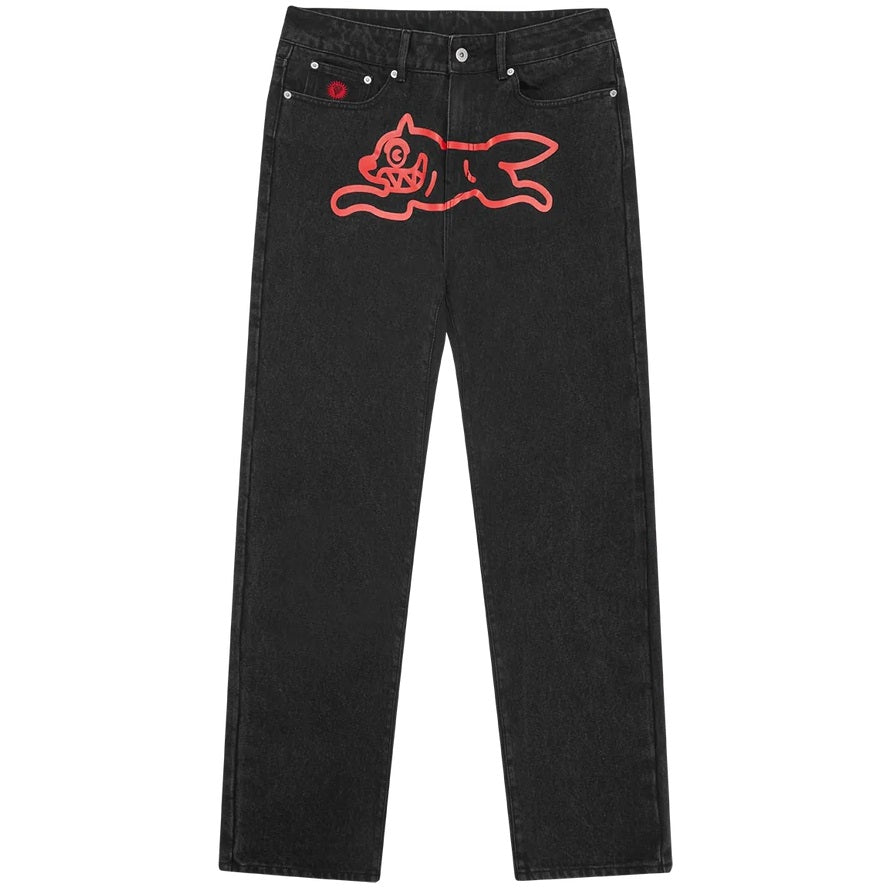 Icecream Running Dog Jeans Zwart