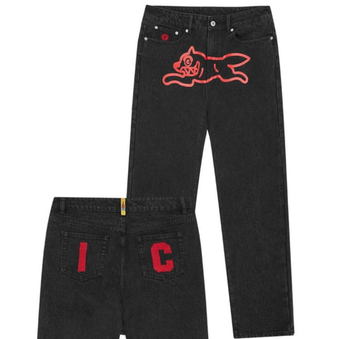 Icecream Running Dog Jeans Zwart