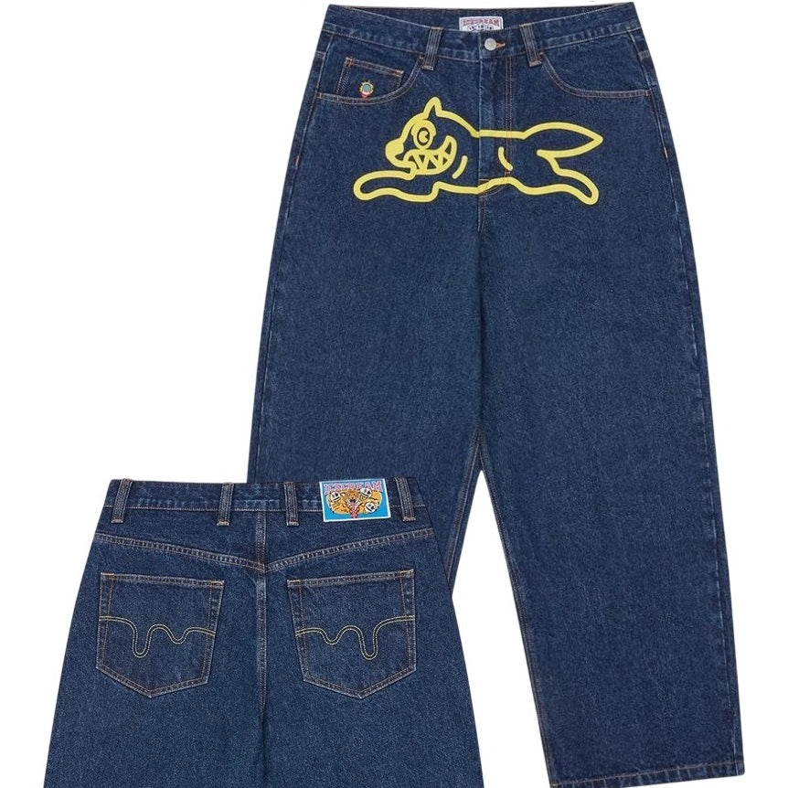 Icecream Running Dog Triple Scoop Jeans Donker Blauw