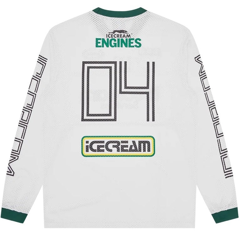Icecream Services Mesh Longsleeve T-shirt Wit