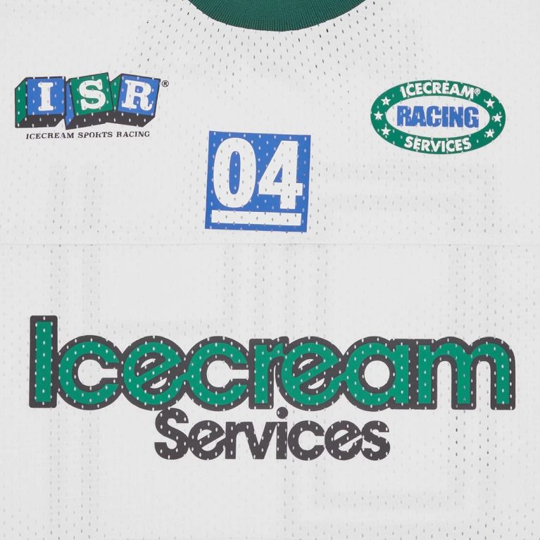 Icecream Services Mesh Longsleeve T-shirt Wit