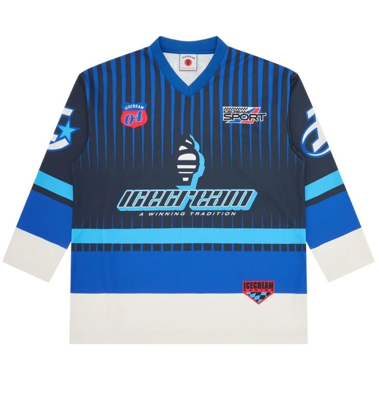 Icecream Speedway Hockey Longsleeve T-shirt Navy