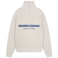 Quotrell Jace Studio Zip Up Sweater Beige