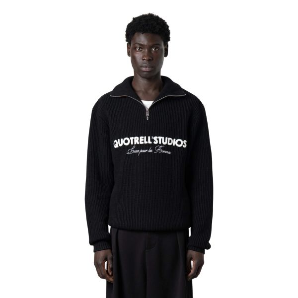 Quotrell Jace Studio Zip Up Sweater Groen