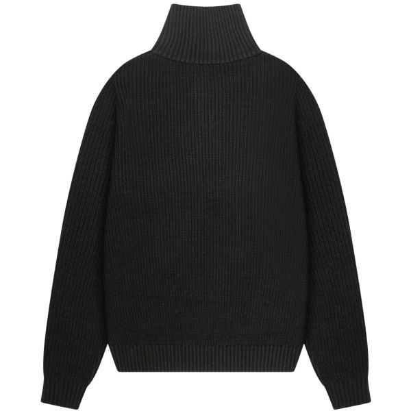 Quotrell Jace Studio Zip Up Sweater Zwart