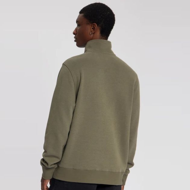 Law of the Sea Mind Soft Half Zip Sweater Donker Groen