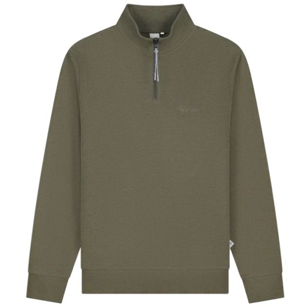Law of the Sea Mind Soft Half Zip Sweater Donker Groen