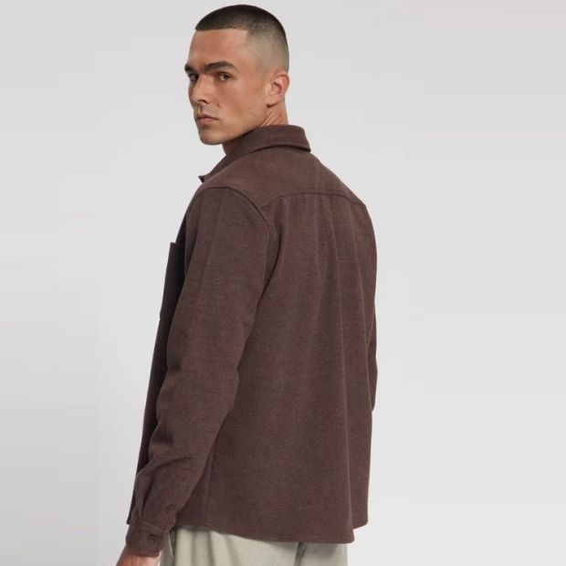 Law of the Sea Niven Twill Overshirt Bruin