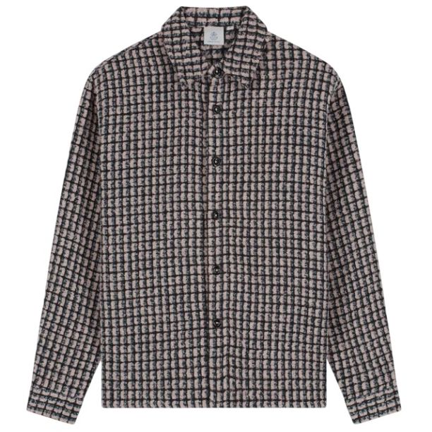 Law of the Sea Sounder Yarn Dyed Check Overshirt Paars
