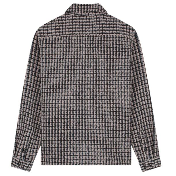 Law of the Sea Sounder Yarn Dyed Check Overshirt Paars
