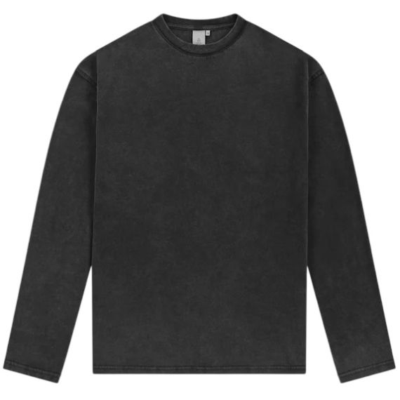 Law of the Sea Thaumas Garment Dye Longsleeve T-shirt Zwart
