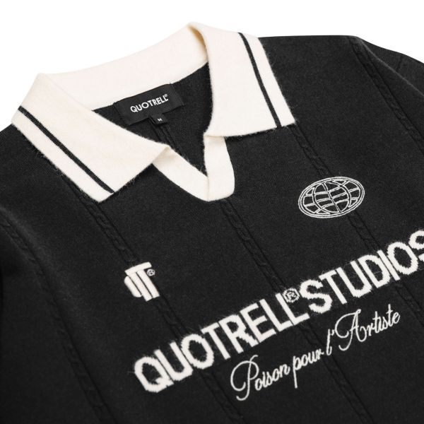 Quotrell Logan Knitted Jersey Zwart
