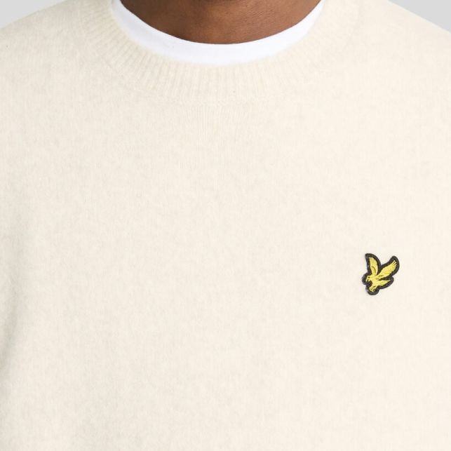 Lyle & Scott Brushed Sweater Off White