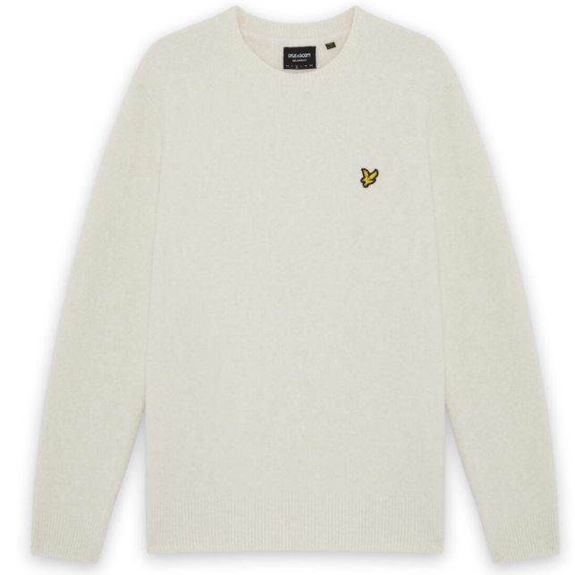Lyle & Scott Brushed Sweater Off White