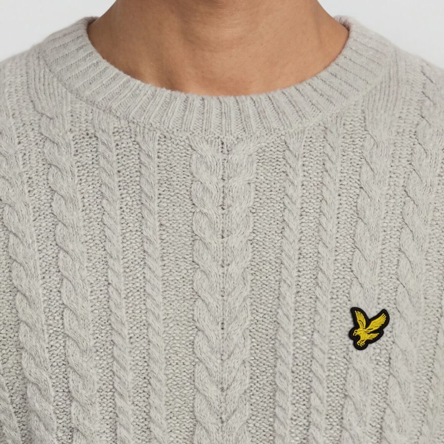 Lyle & Scott Cable Knit Sweater Off White